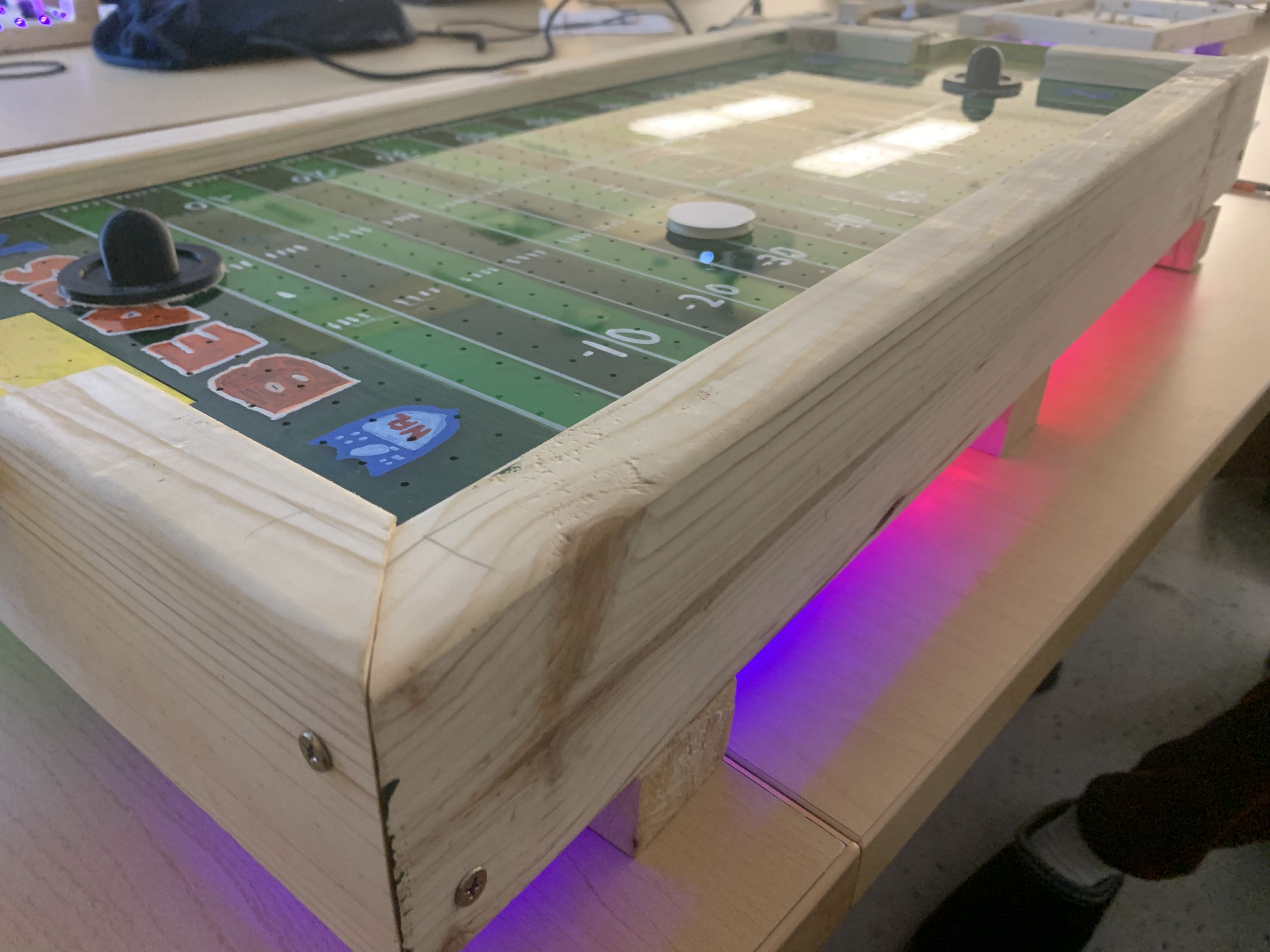 Finished air hockey stadium