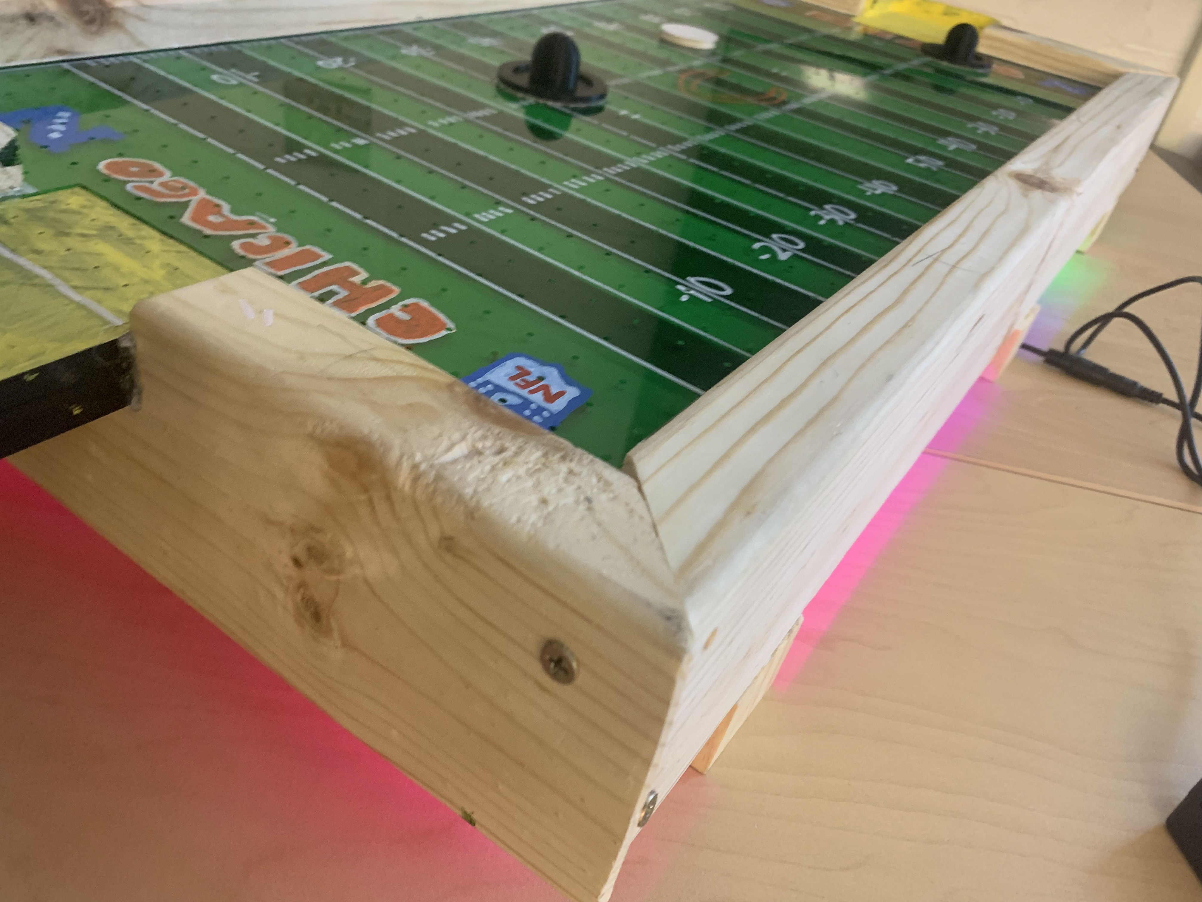 Finished air hockey stadium