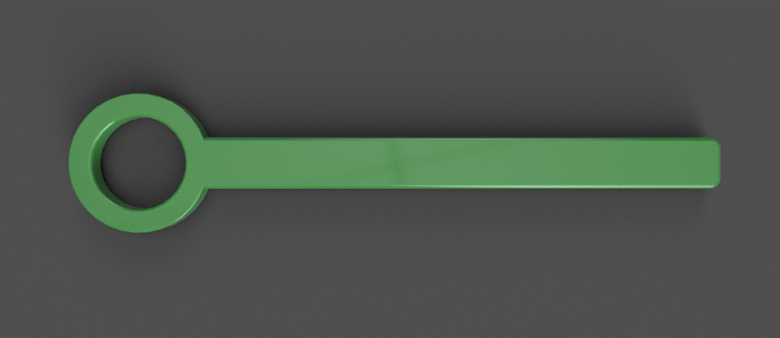 Third CAD view of the bubble wand