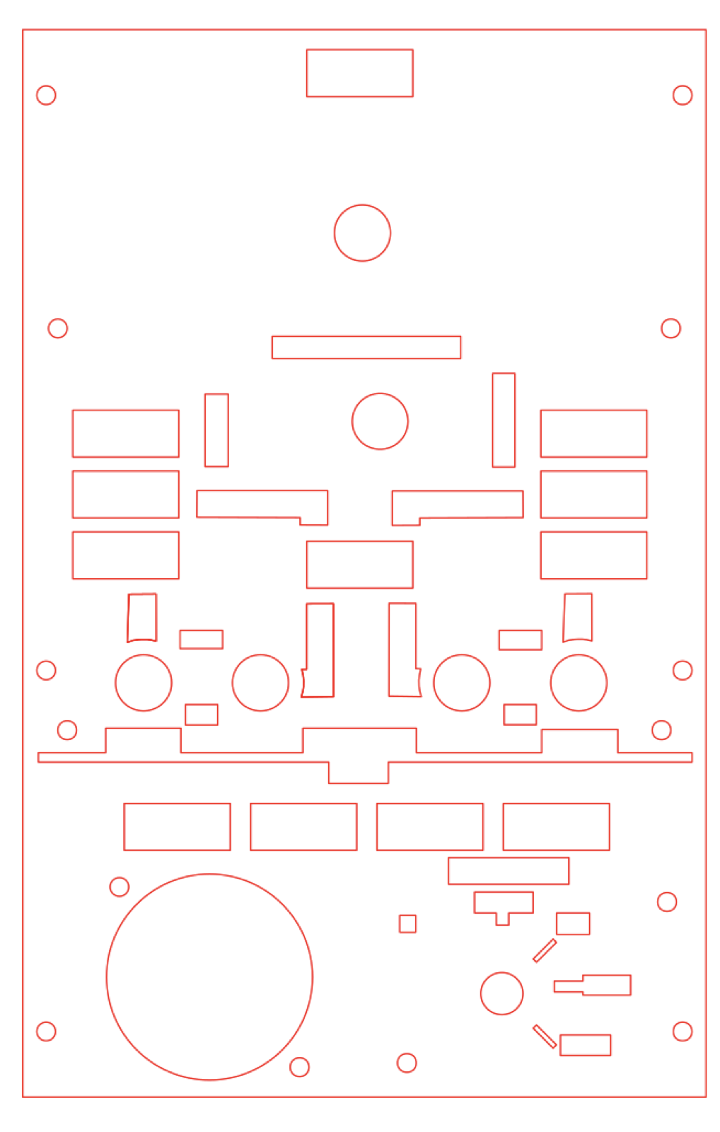 Laser cut vector design variant for the bus panel