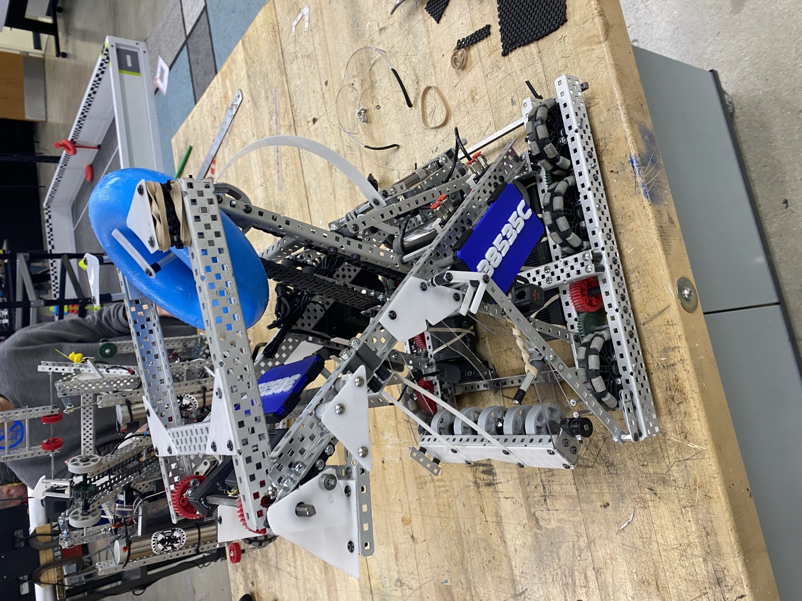 Side view of the robot