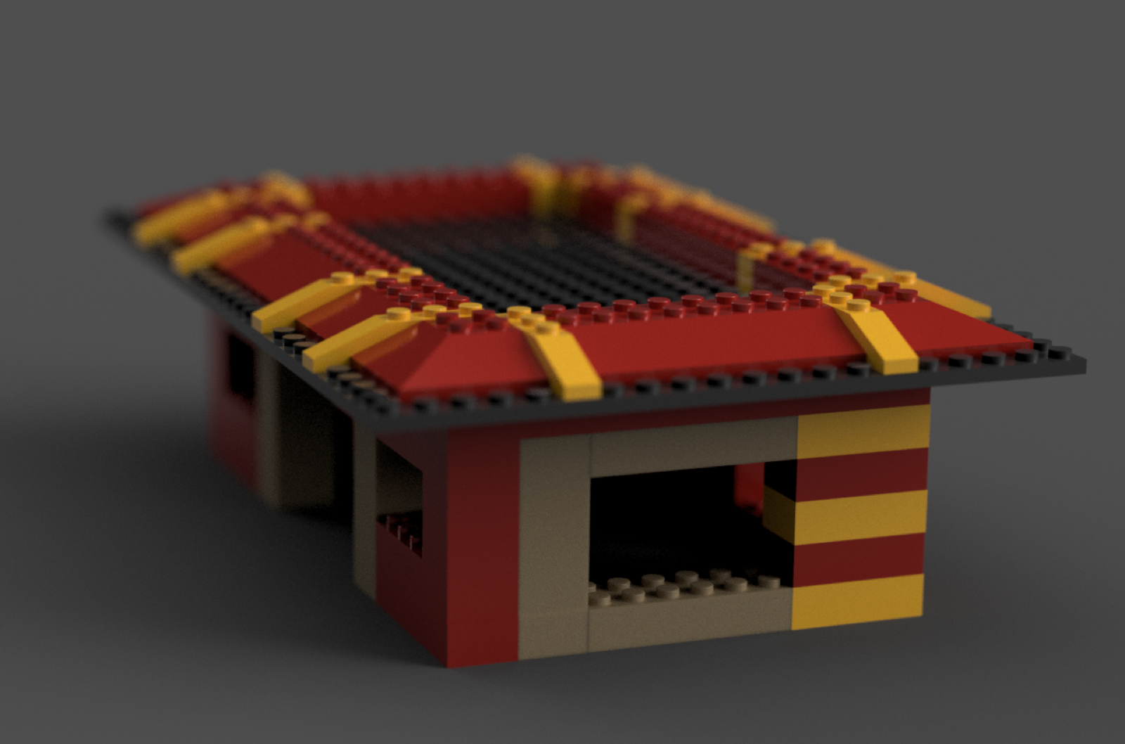 CAD render of the LEGO McDonalds build