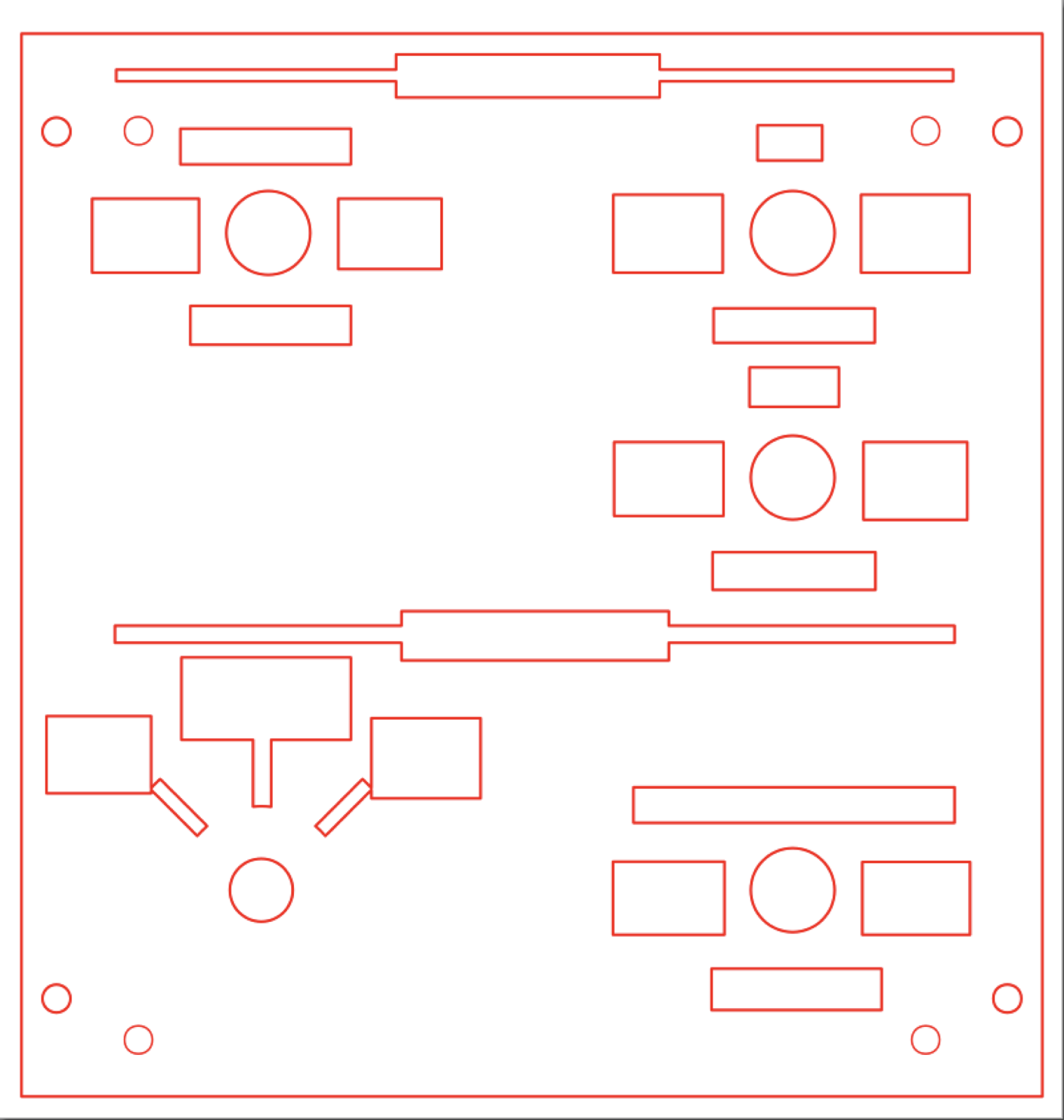 Second navigation overhead panel vector design