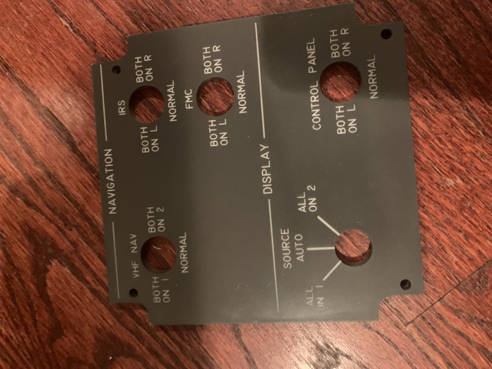 Navigation panel during the build