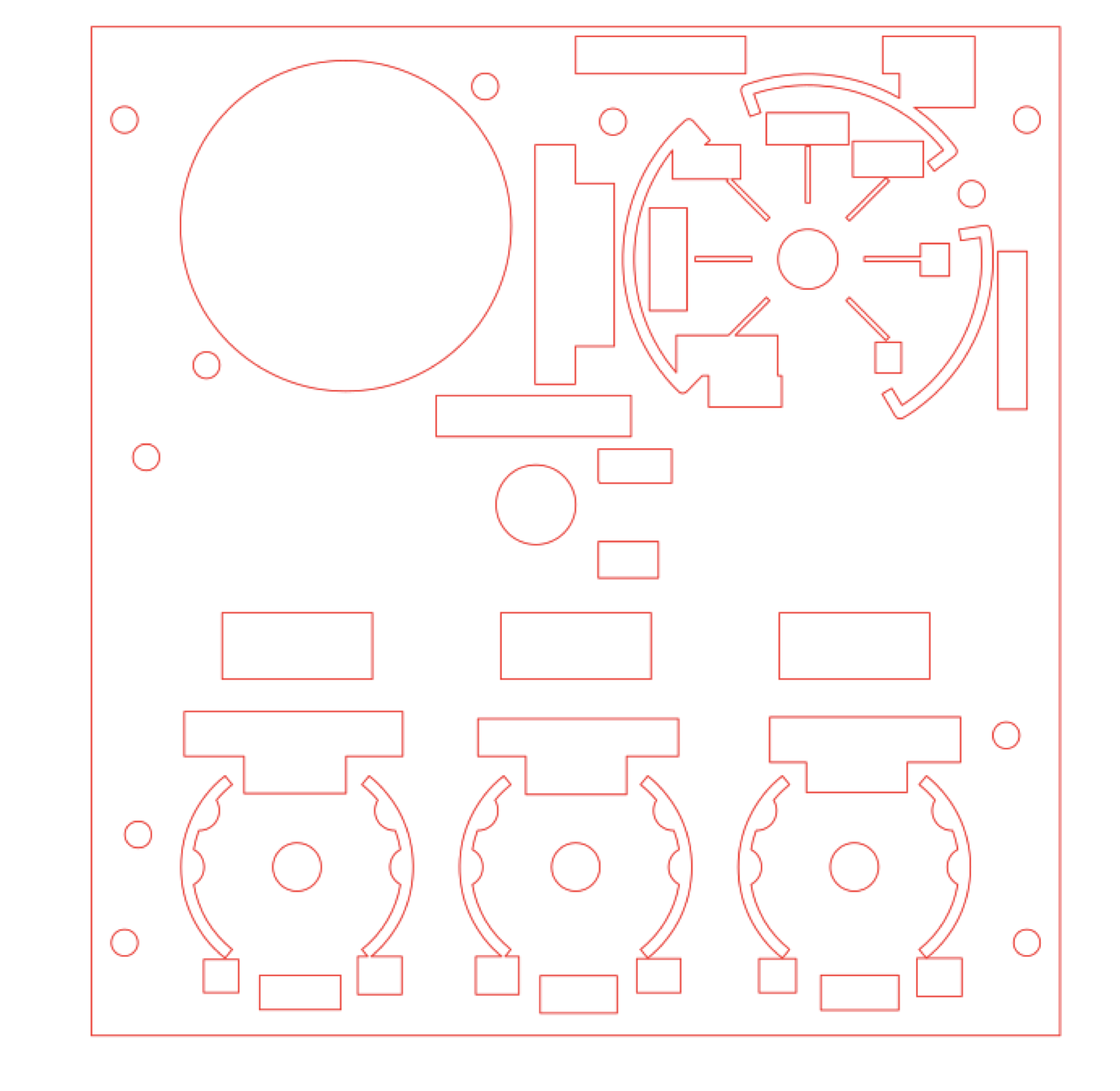Air temperature panel cut outline vector design