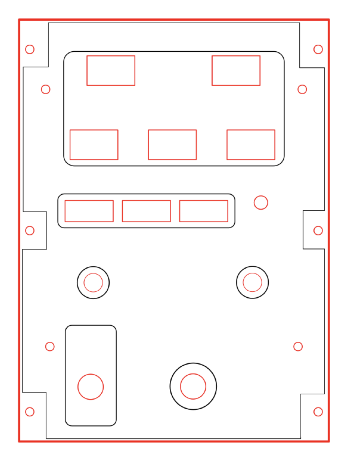 Second electrical panel vector design