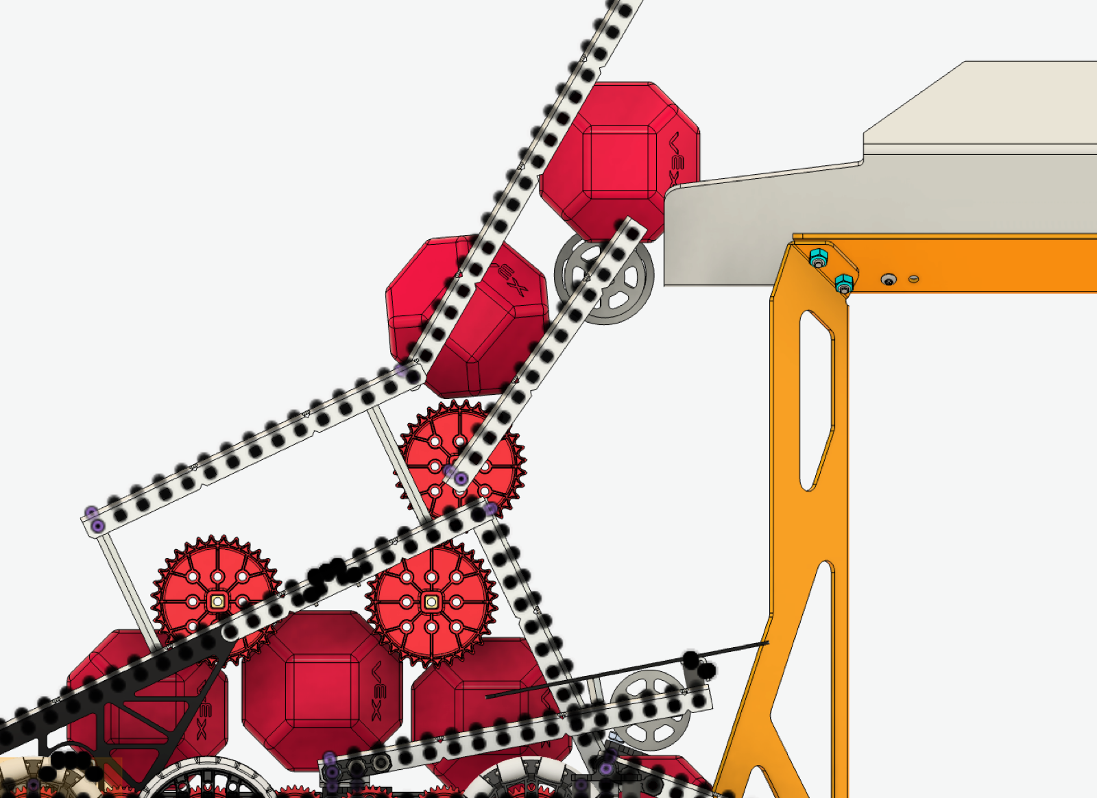 CAD development view of the small bot