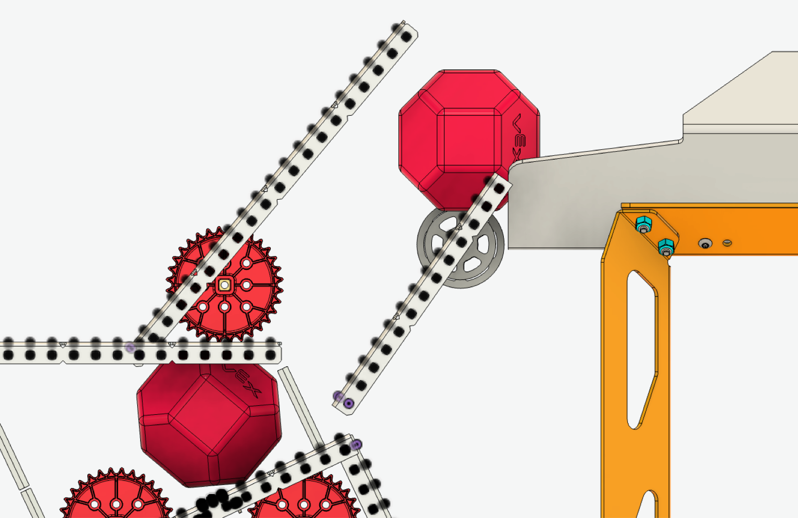 CAD development view of the small bot