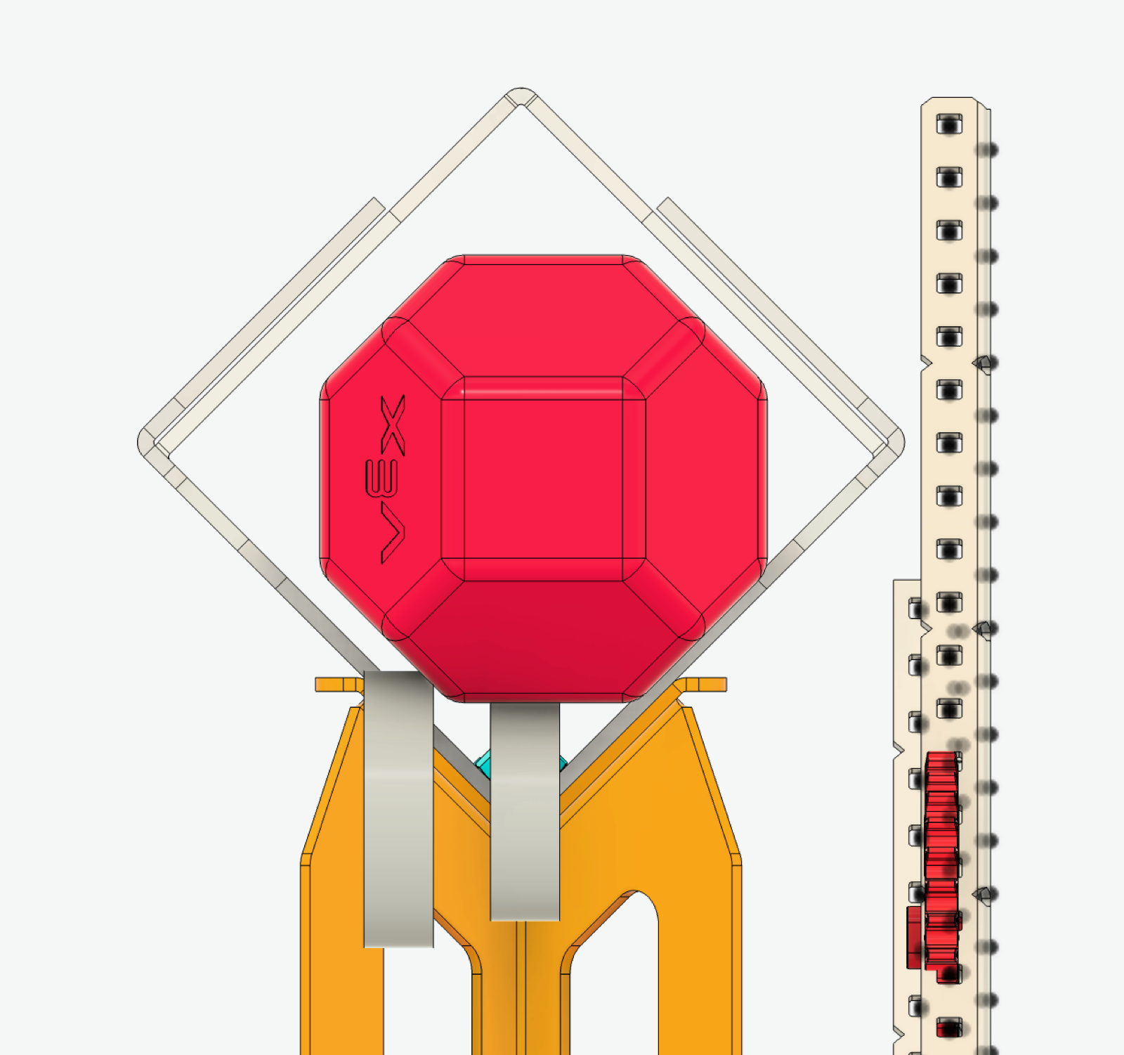 CAD development view of the small bot