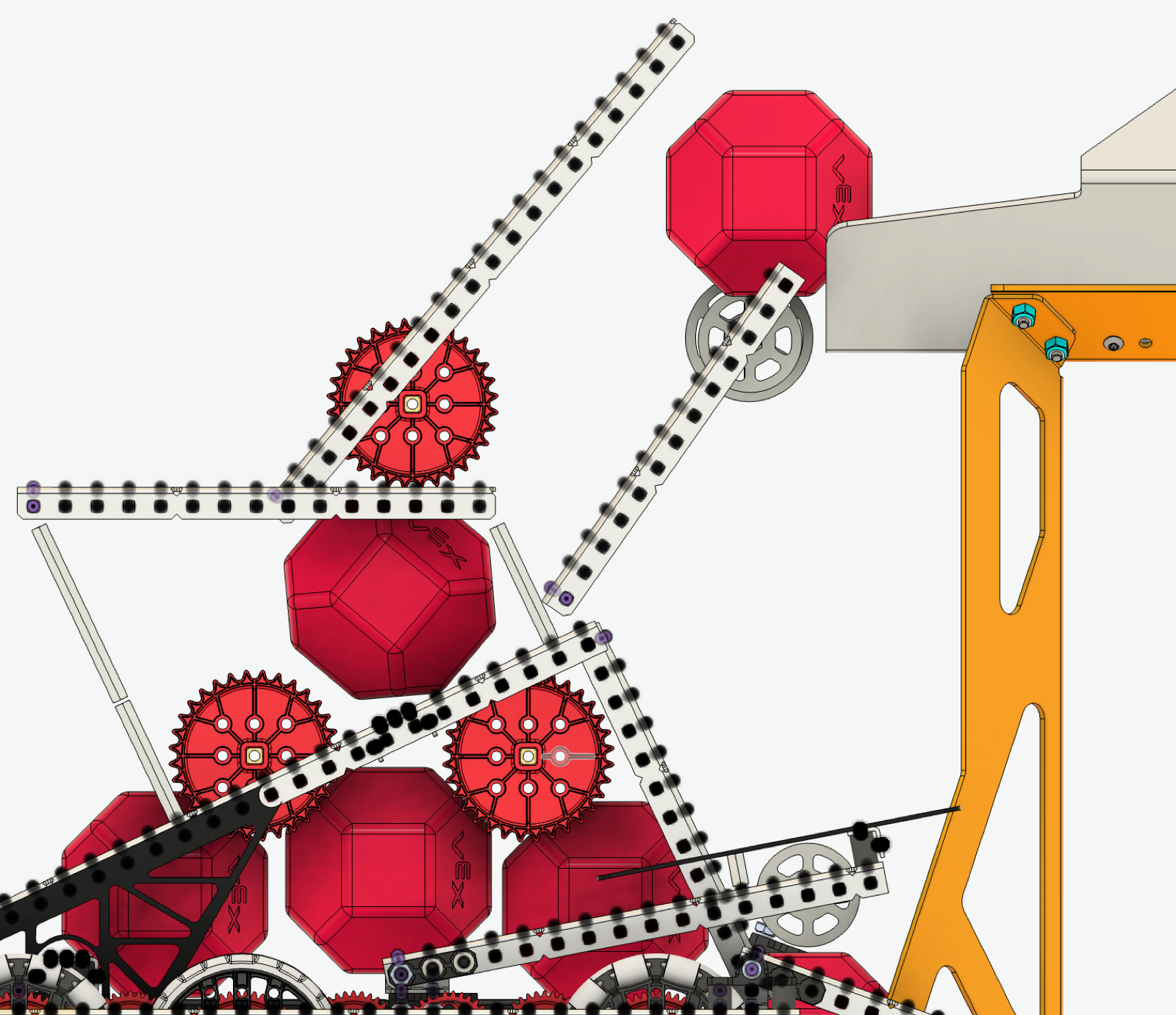 CAD development view of the small bot