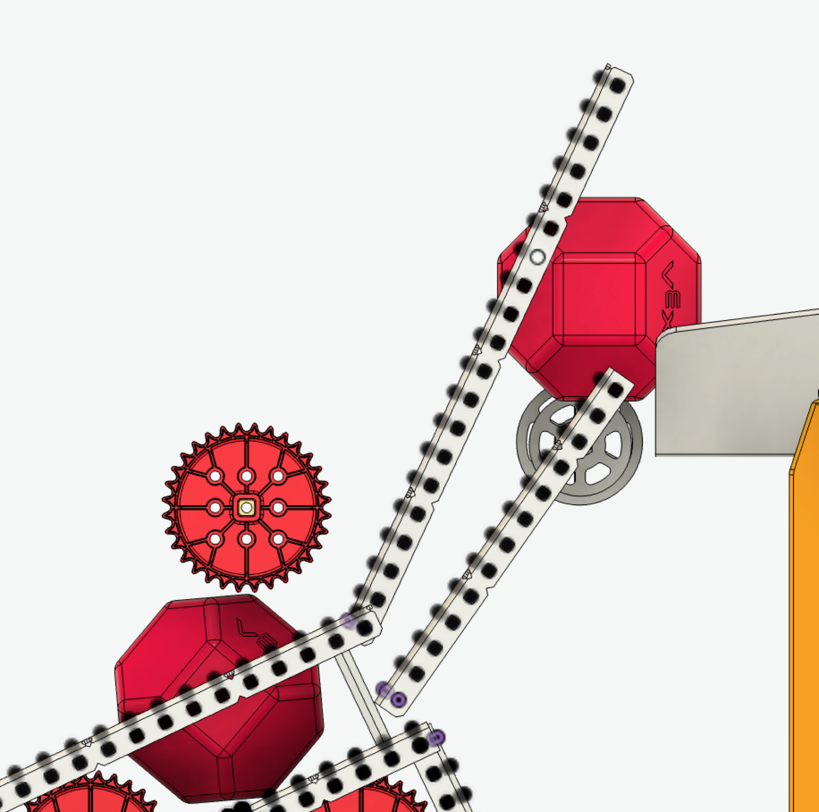 CAD development view of the small bot