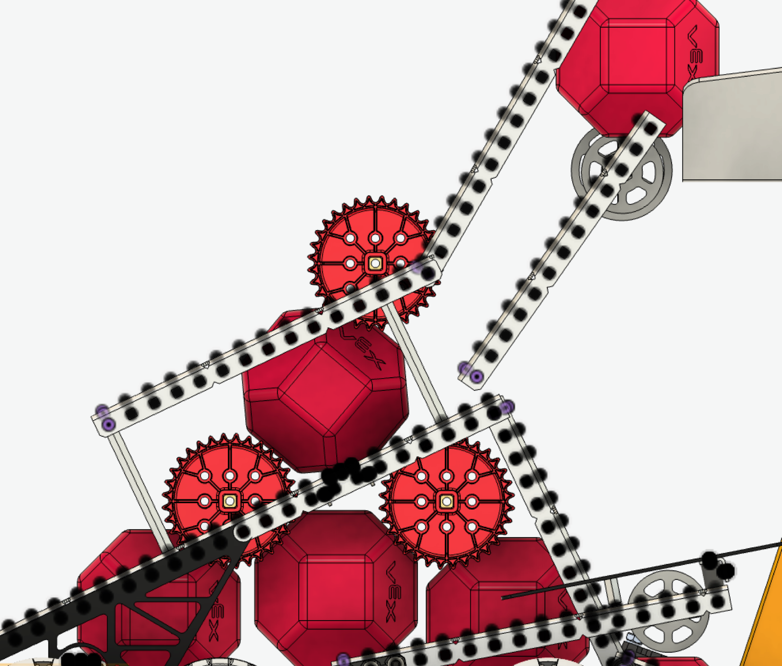 CAD development view of the small bot