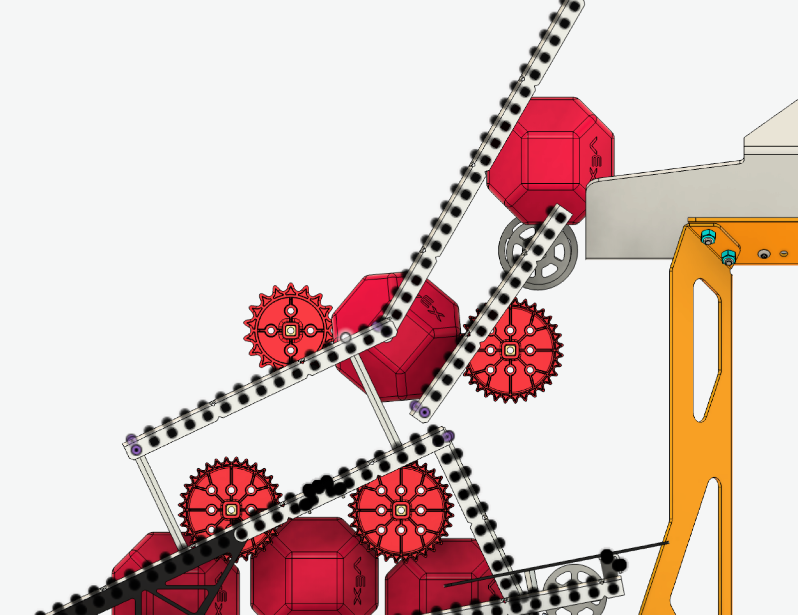 CAD development view of the small bot