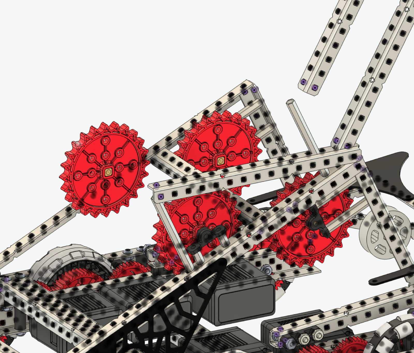 CAD development view of the small bot