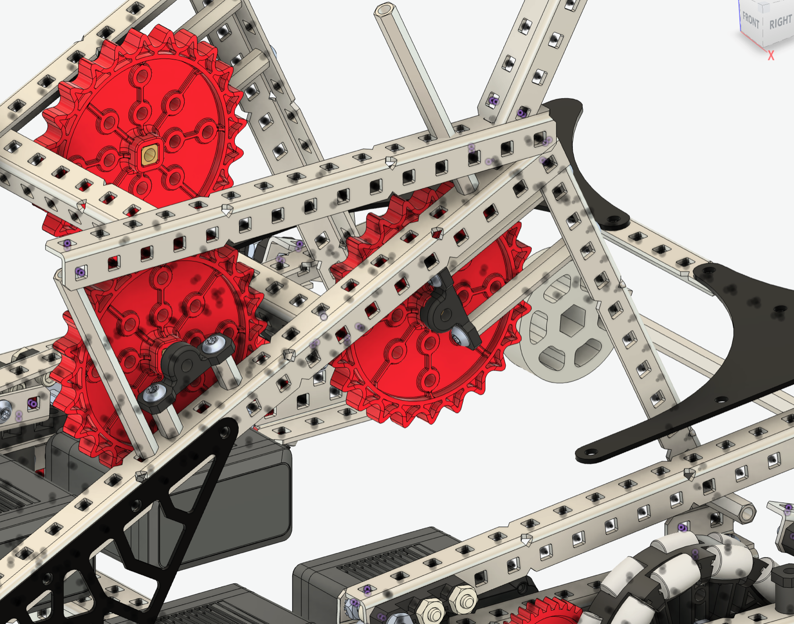 CAD development view of the small bot