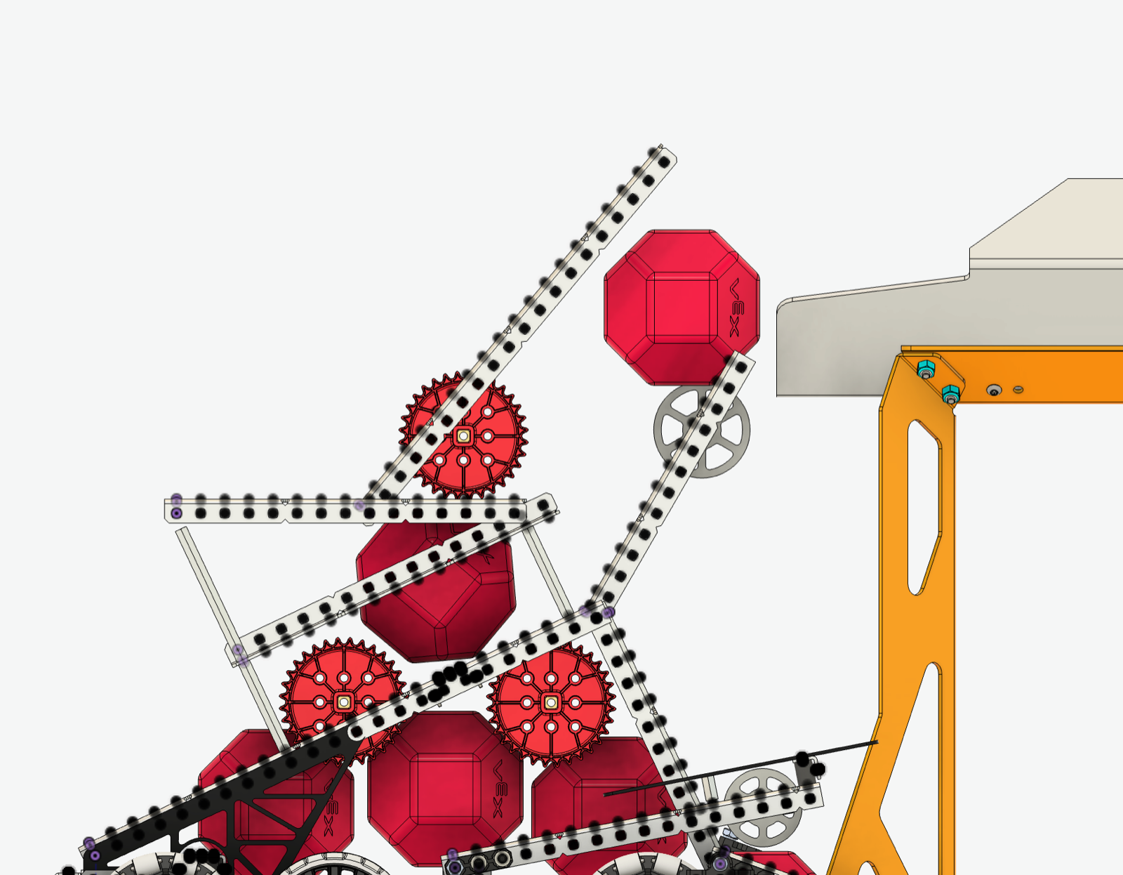 CAD development view of the small bot