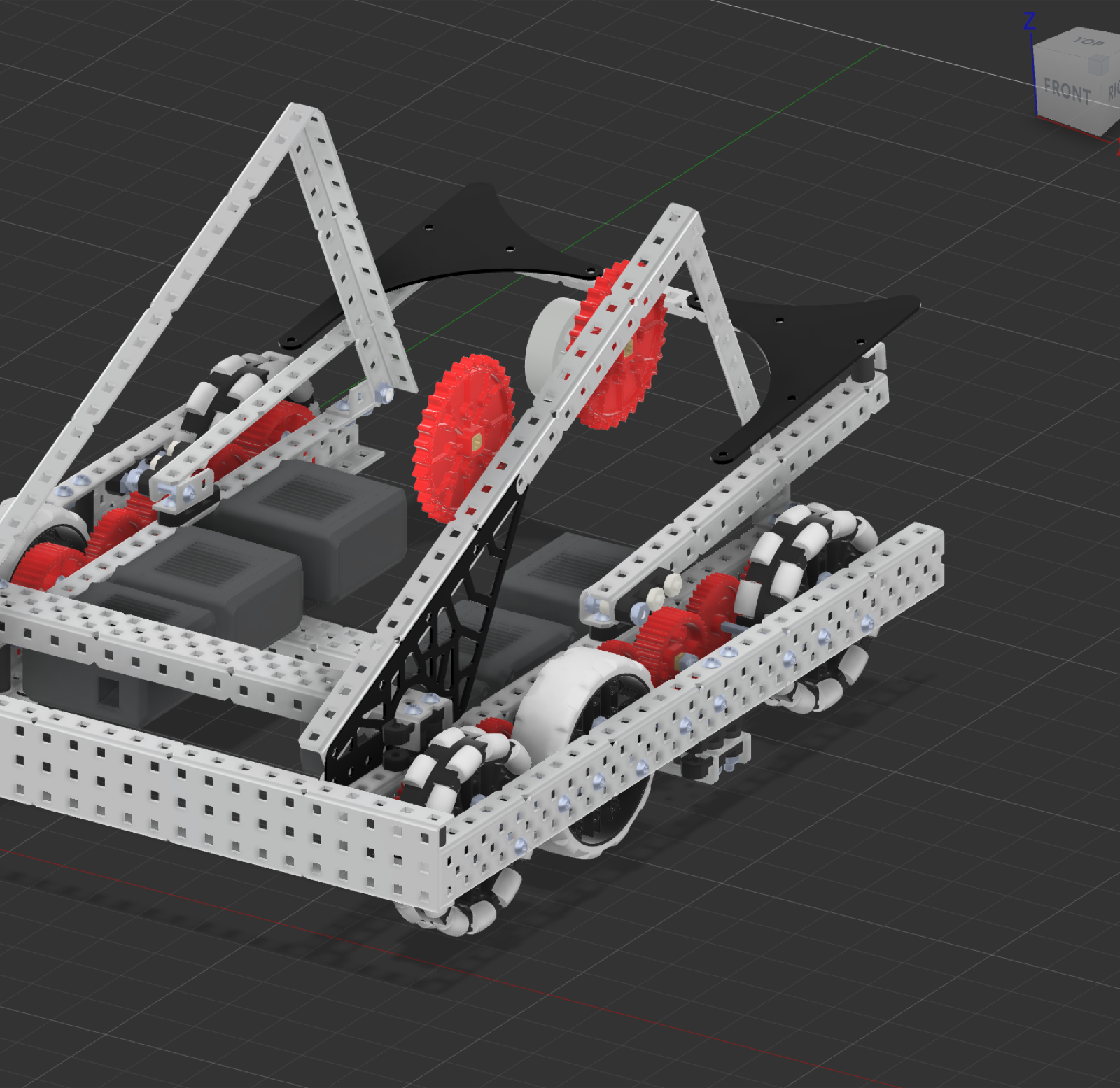 CAD development view of the small bot
