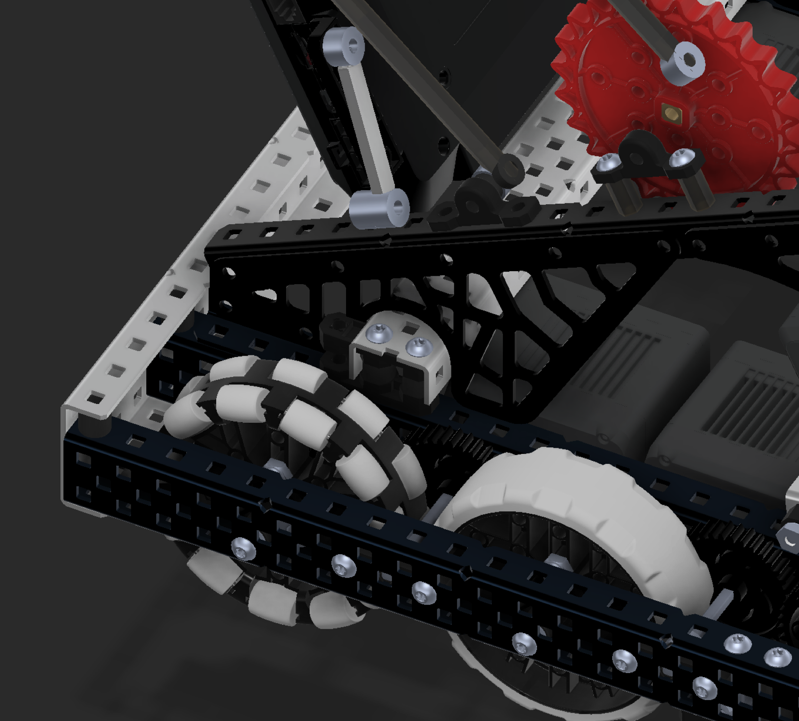 CAD view of the plastic C channel structure