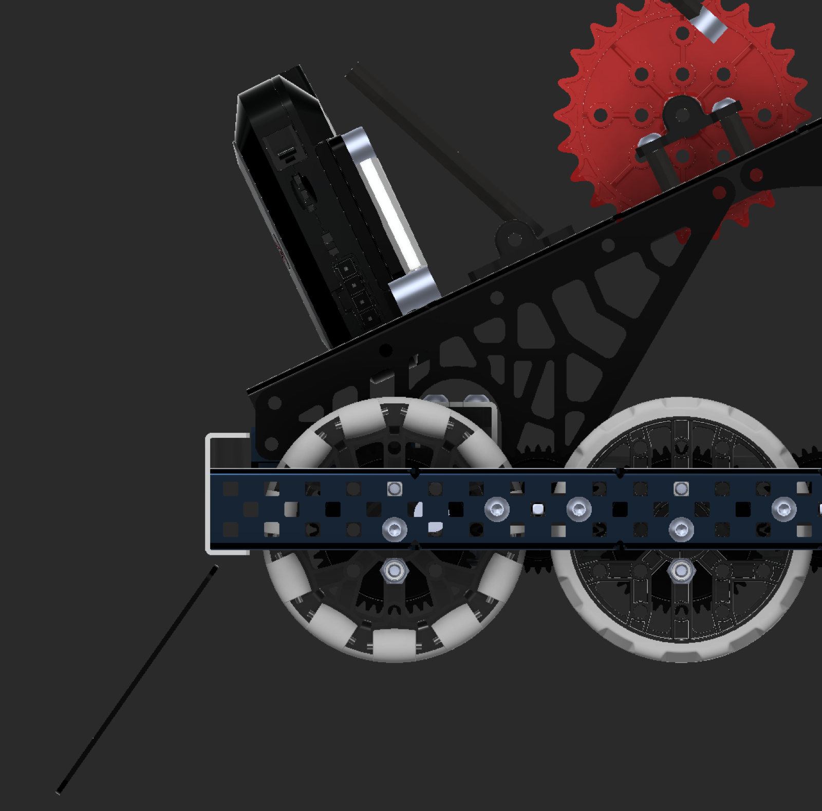 CAD view of the plastic structure part
