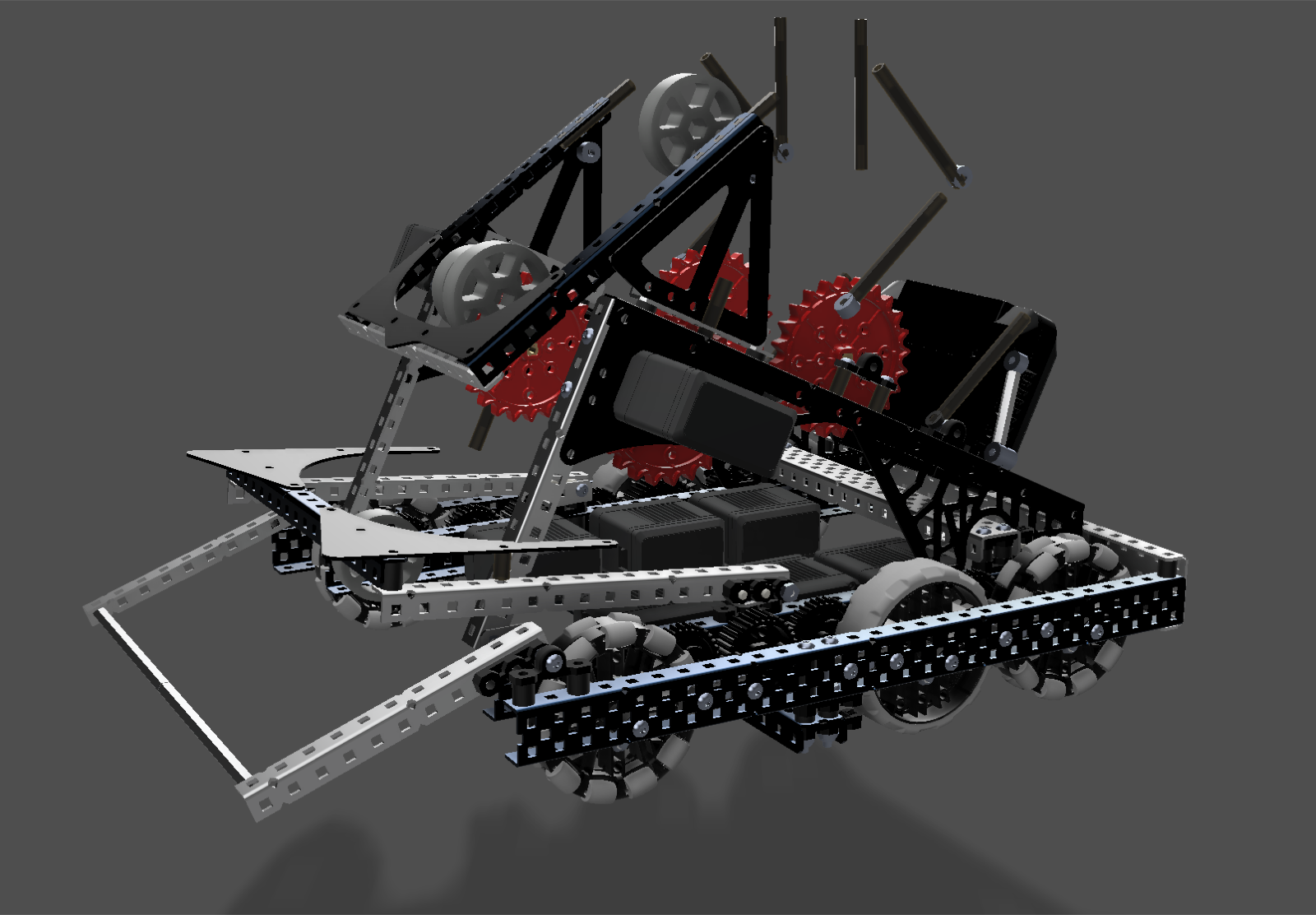 CAD view of the small bot structure