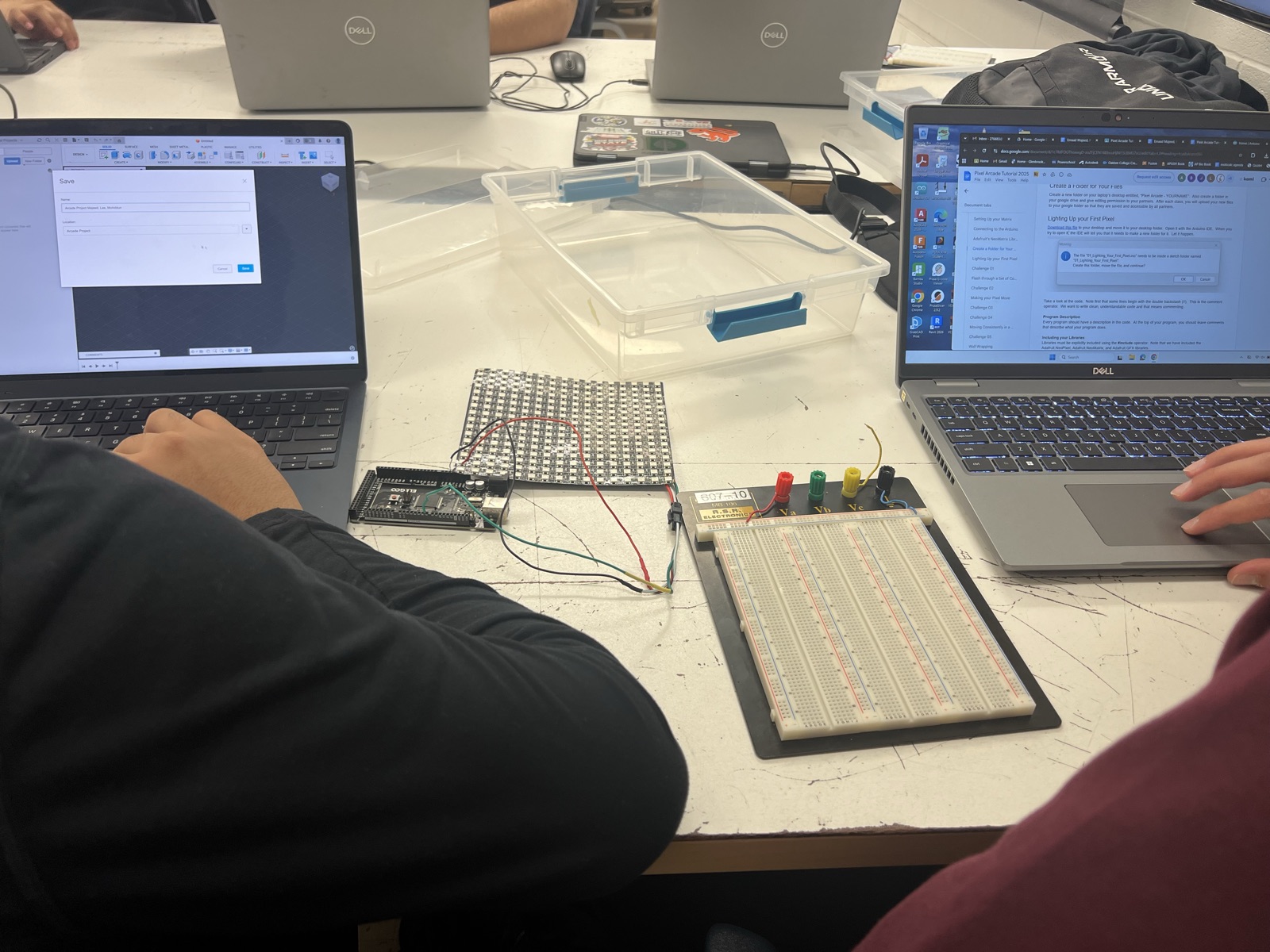 Working between the code and the CAD model