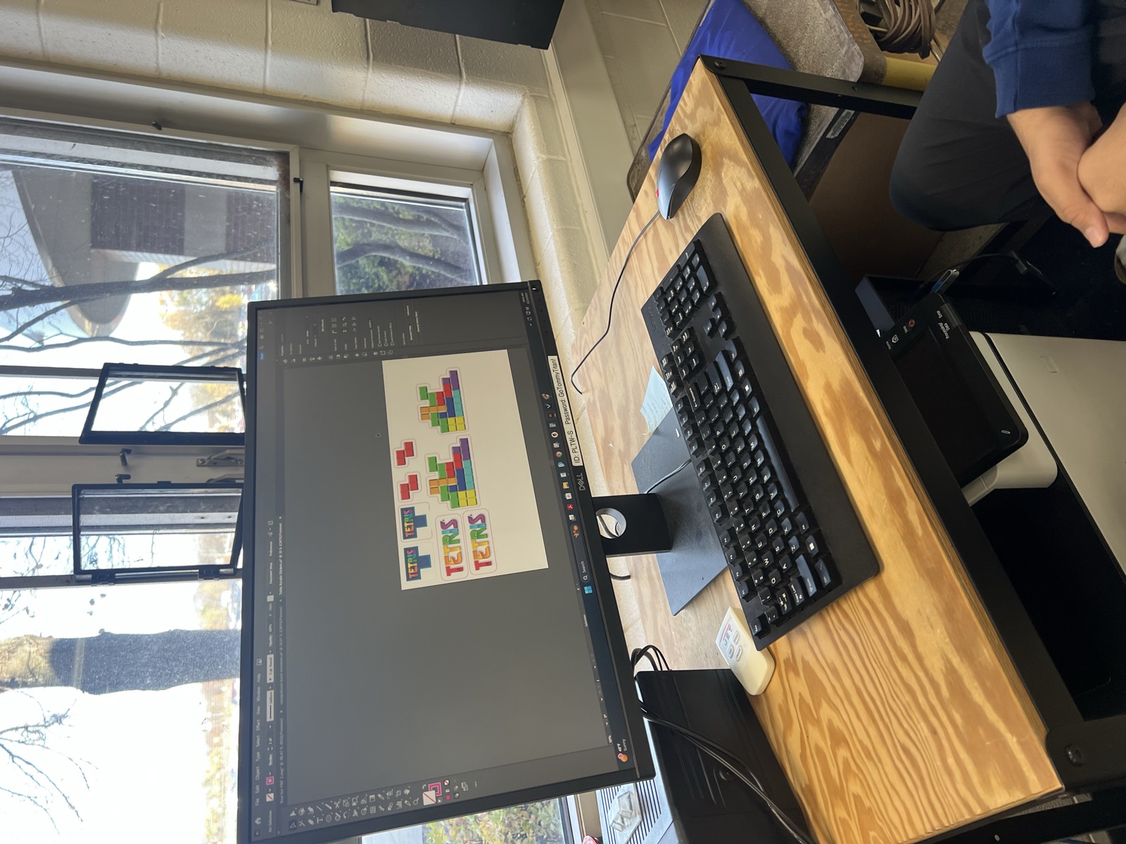 Vinyl artwork laid out on the computer before printing