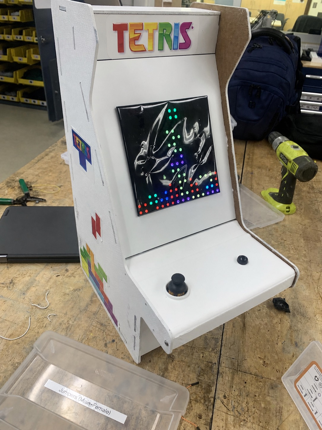 Gameplay running on the finished machine