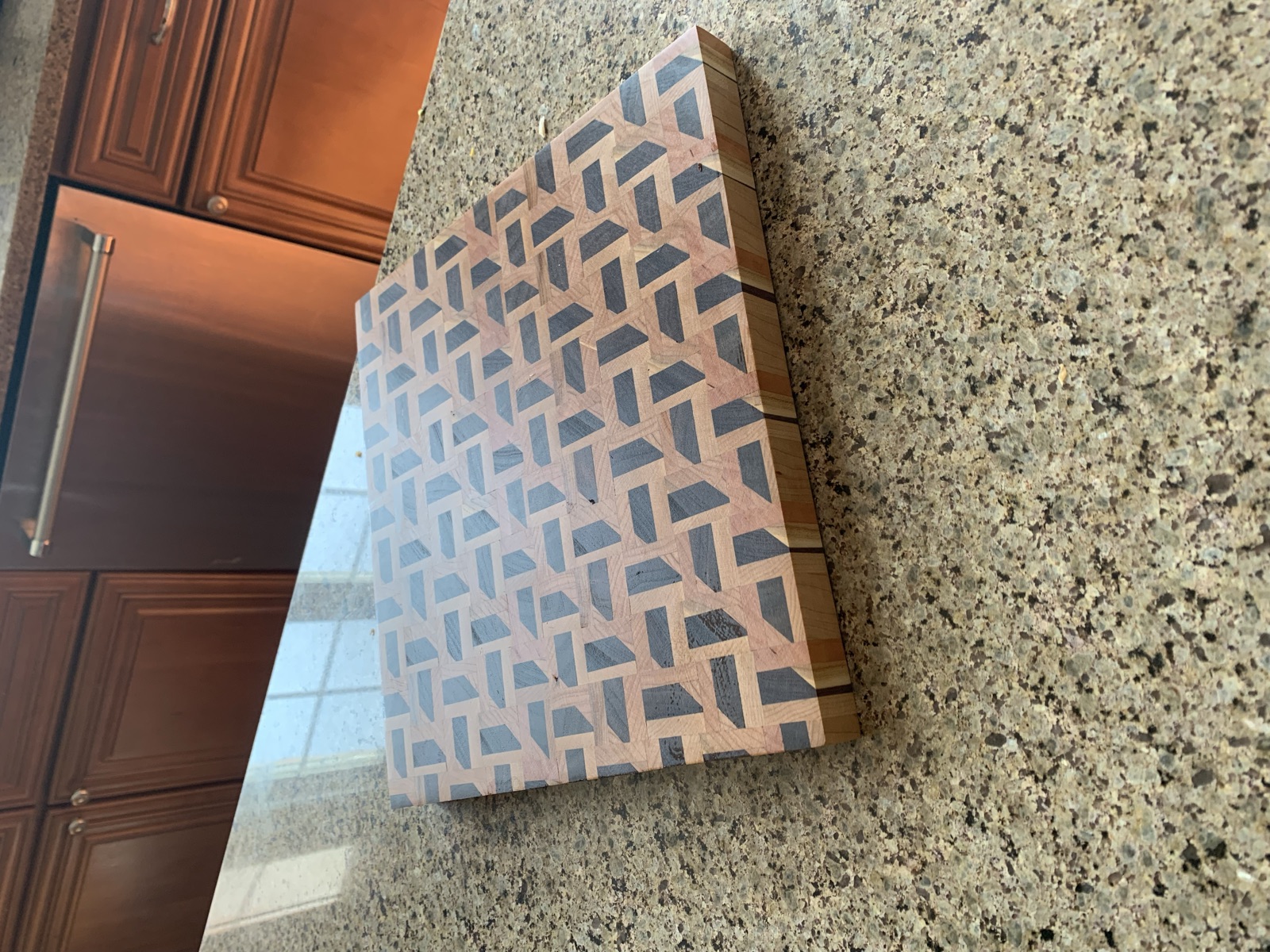Finished zig zag cutting board